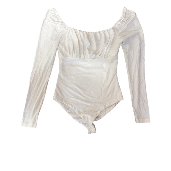 Princess Polly White Long Sleeve Bodysuit size 2 - Picture 1 of 5